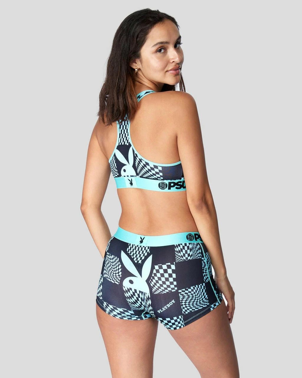 PSD Underwear Playboy - Warp Check Teal 3 PSD Underwear Playboy - Warp Check Teal - Image 3