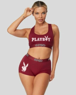 PSD Underwear Playboy - Logo Burgundy